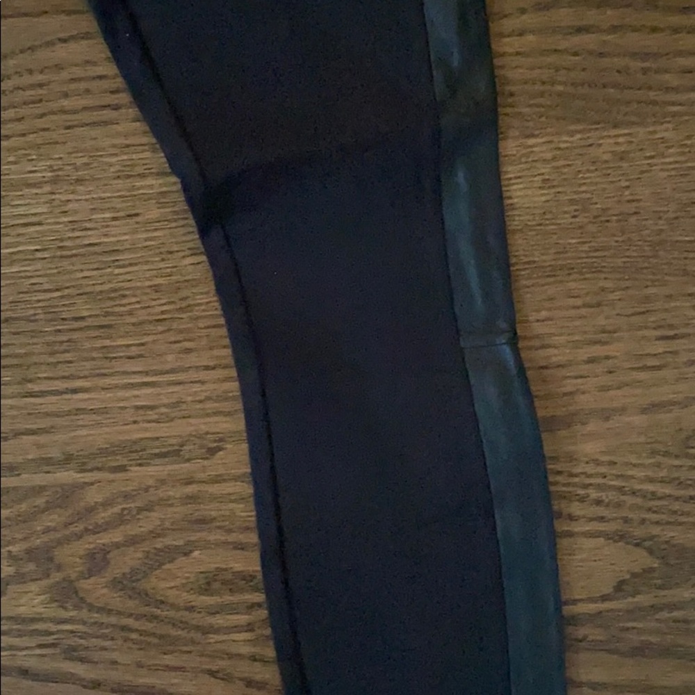 Jcrew Size 2 Pixie Pant With Leather Side - image 2